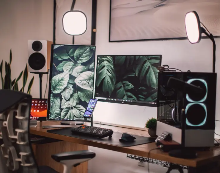 Streaming desk with encoders